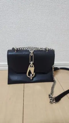 レザー ショルダーバッグ 黒