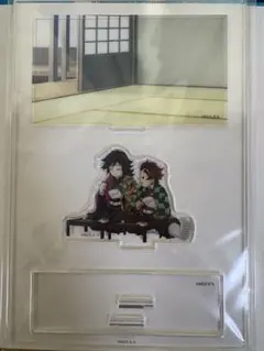 鬼滅の刃 みにジオラマアクリルスタンド 義勇 炭治郎 鬼滅の刃 柱稽古編 みにジオラマアクリルスタンド 冨岡義勇 竈門炭治郎