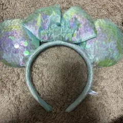 ディズニーカチューシャ　スパンコール　オーロラ　アリエル