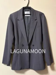 美品 LAGUNAMOON ウエストシェイプフォルムジャケット グレー(完売色)