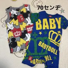 BABYDOLL半袖ロンパース 70cm
