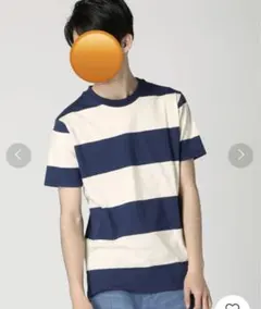 LEITH ブロックストライプTシャツ