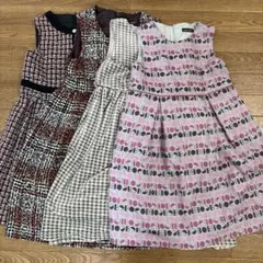 新品⭐︎BeBeワンピース4点セット　140