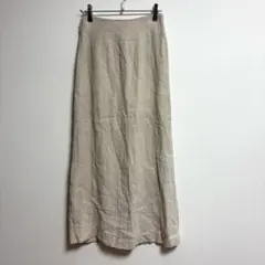 ✨リネン100％✨ ビューティアンドユース【S】 スカート ロング ベージュ