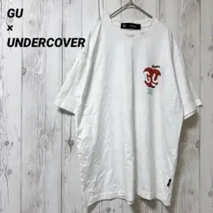 【ジーユー】半袖　Tシャツ　コラボシャツ　白　ワンポイント　L