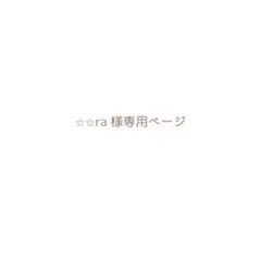 ⭐︎⭐︎ra様専用ページ