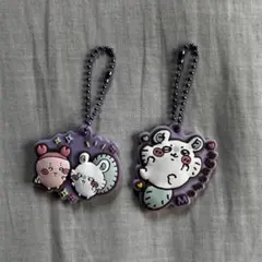 【ちいかわ】 モモンガ カニ 古本屋 ラバーキーホルダー セット