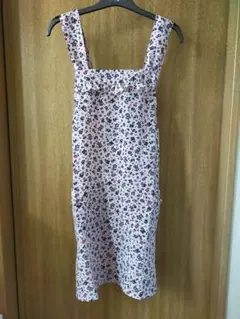 エプロン　小花柄