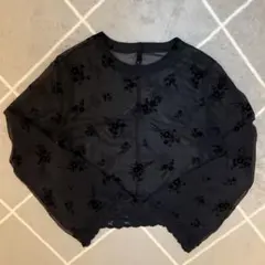 【タイムセール】美品 snidel フラワーシアートップス