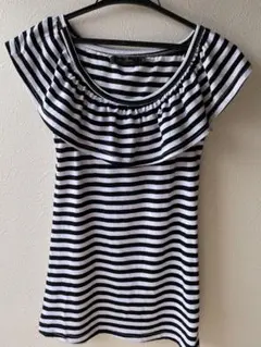 ストライプ ノースリーブ キャミソール カットソー