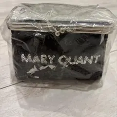 MARY QUANT マリークワント スパンコール がま口 ポーチ ブラックのサムネイル