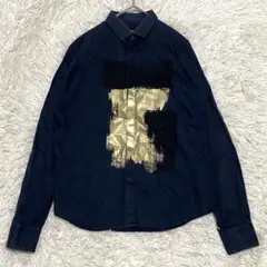【良品✨】エンポリオアルマーニ フロントプリント 長袖 シャツ M相当