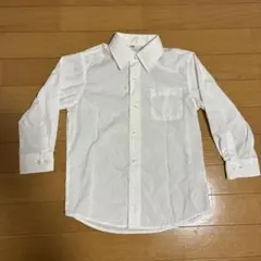 ホワイト 長袖シャツ サイズ110