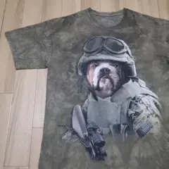 THE MOUNTAIN ブルドックソルジャー タイダイ 染め Tシャツのサムネイル