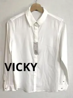 VICKY ビッキー　白シャツ　長袖
