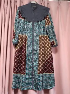 ☆レトロ柄ワンピース美品☆のサムネイル