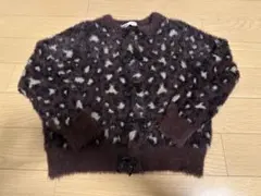 ZARA フェイクファージャカードニット ヒョウ柄