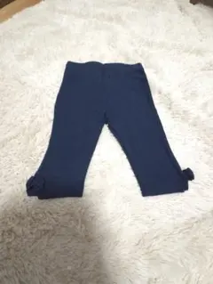 ネクスト 2ー3years リボンレギンス ネイビー