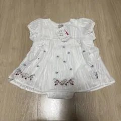 petit main 刺繍入りワンピース いちご柄 80のサムネイル