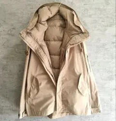 美品アーバンリサーチドアーズ　ダウンライナー付きマウンテンパーカーベージュONE