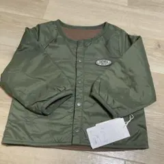 リバーシブルジャケット　90 新品　カーキ　アウター