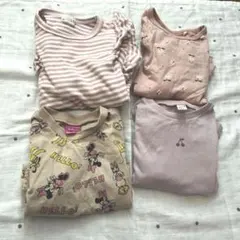 女の子　ロンTまとめ売り　100 95 ピンク　長袖Tシャツ　保育園着