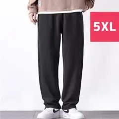 ウエストゴム ワッフルパンツ ゆったり 5XL シンプル メンズレディース 薄手
