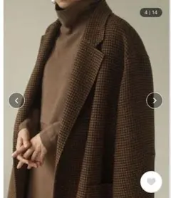 『kikkik 様　専用』 todayful オーバーチェックコート　38
