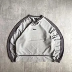 【90s NIKE】スウェット　茄子紺　フェード　襤褸　ツートン　vintageのサムネイル