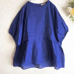 新品　インドピンタックブラウス　サマンサモスモス　ブルーのサムネイル