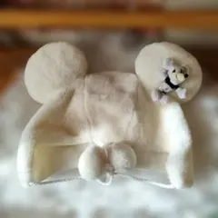 DISNEY★ミッキーマウス　ラメ♡ファンキャップ　ホワイト