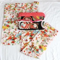 七五三 ハーフ成人式 ジュニア 子供 女の子 アンティーク 着物 帯 セット