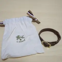 IL BISONTE ブラウンレザーブレスレットのサムネイル