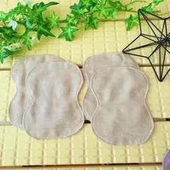 蒸れずに快適洗えるふわふわ4重ガーゼ脇汗とりパッド4枚☆