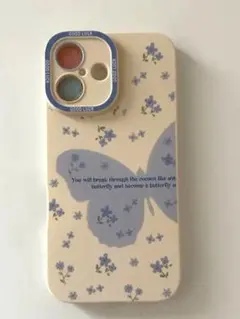 新品かわいい激安蝶と花のiPhone16ケース