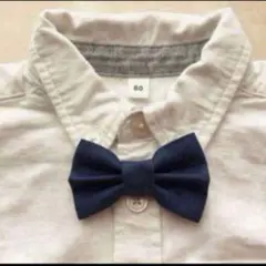 蝶ネクタイ　ネイビー