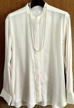 【BEAUTY&YOUTH】バンドカラーシャツ＃セレモニー＃美品