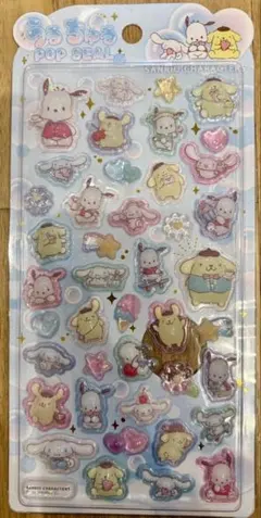 【正規品】うるちゅるポップシール　シナモロール・ポムポムプリン・ポチャッコ