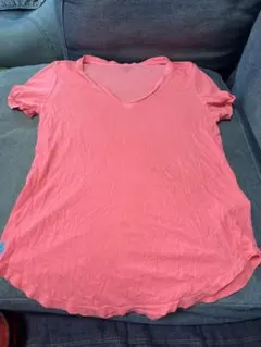 POLO RALPH LAUREN ピンク Vネック Tシャツ