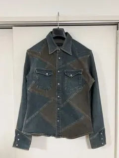 modern lovers デニムシャツ M ウエスタン 切替 ヴィンテージ加工のサムネイル