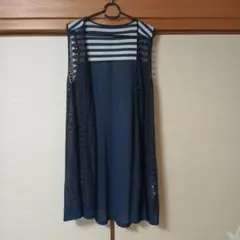 大きいサイズレディースジレ　ロングジレ