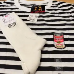 アンディ・ウォーホルＴシャツXL＆ カウズソックス新品未使用タグ付きセット売り