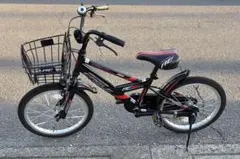 RAMPAGE 子供用自転車 黒/黄色 フロントバスケット付き18インチ 京都市