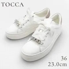 【美品】TOCCA ビジュースニーカー　厚底　軽量 36 白のサムネイル