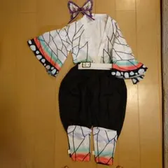 鬼滅の刃　胡蝶しのぶ衣装　120サイズ