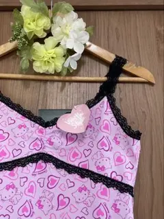 ☆未使用ハローキティ総柄キャミソール L レース付 Charmmy Kittyのサムネイル