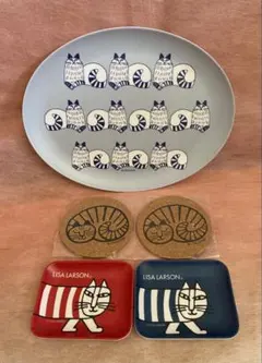 リサラーソン インテリアトレー＆コースターセット