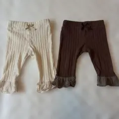 バースデイ　90 95 レギンス 2枚セット 女の子 まとめ売り 春夏