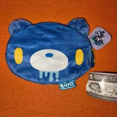 初音ミク×いたずらぐまのグルーミー〈KAITO〉 ふわふわFACEポーチ