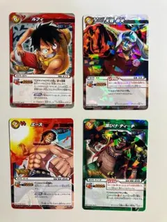 希少品　レアプロモ　ワンピース　ミラクルバトルカードダス　ミラバト　4枚セット